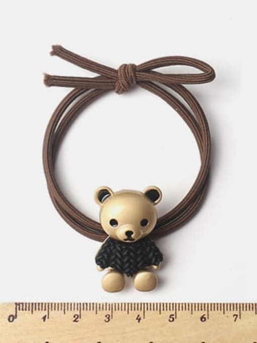 JoChic Alloy Cute Black Sweater Bear  Hair Rope 2