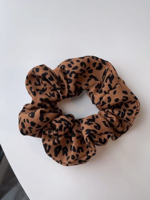 Leopard dark brown Vintage fabric zebra leopard print Hair Barrette/Multi-Color Optional
