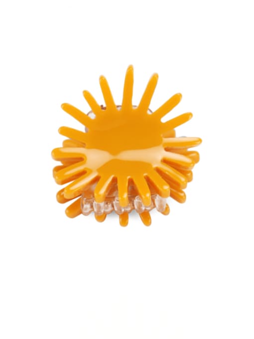 Orange daisy Cellulose Acetate Minimalist Flower Multi Color Jaw Hair Claw