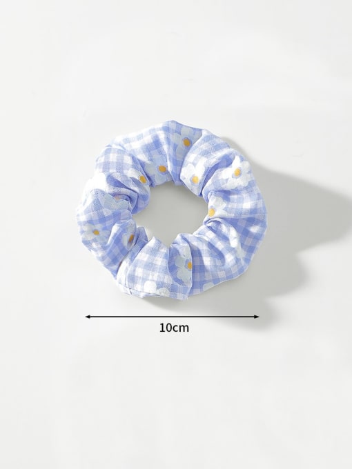 YMING Trend  Fabric Small clear lattice is small broken flower pastoral style Hair Barrette/Multi-Color Optional 4