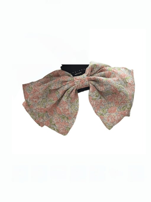 COCOS Fabric Minimalist Floral Double  Bowknot Hair Barrette