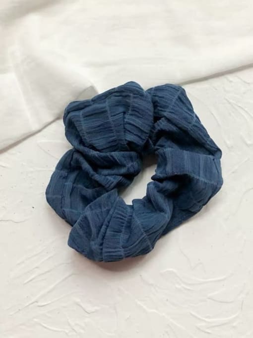 Haze blue Vintage Linen solid color folds Hair Barrette/Multi-Color Optional