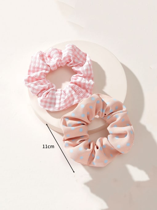 YMING Trend Fabric polka dots are small and fresh Hair Barrette/Multi-Color Optional 2