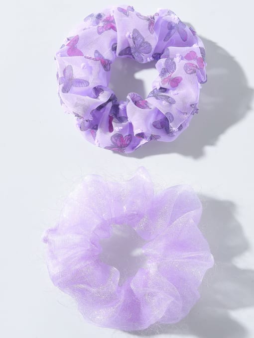 YMING Trend Yarn Butterfly pattern purple new super fairy temperament Hair Barrette/Multi-Color Optional 1