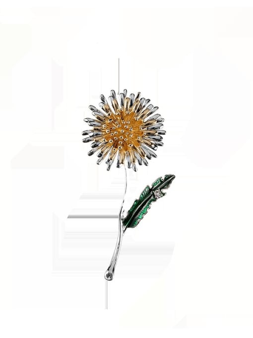 J0061 1 60 Alloy Enamel Dandelion Flower Trend Brooch
