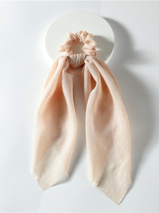 YMING Minimalist Yarn Gold silk tulle ribbon square scarf Hair Barrette/Multi-Color Optional 4