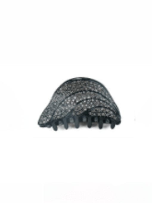BUENA Alloy Rhinestone Acrylic Minimalist Geometric Jaw Hair Claw 2