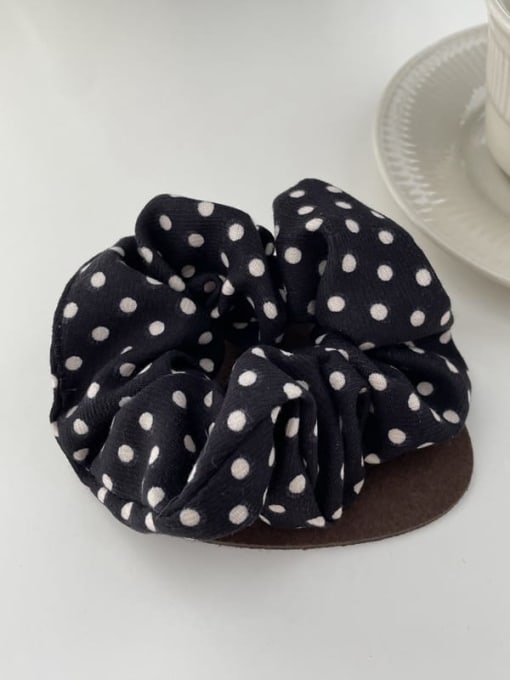 black Vintage Fabric Temperament polka dots Hair Barrette/Multi-Color Optional