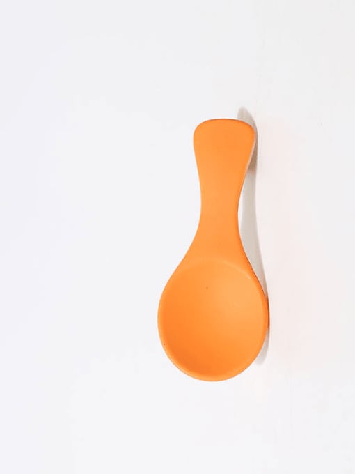Orange spoon hairpin 28x64mm Plastic Cute Geometric Alloy Hair Barrette