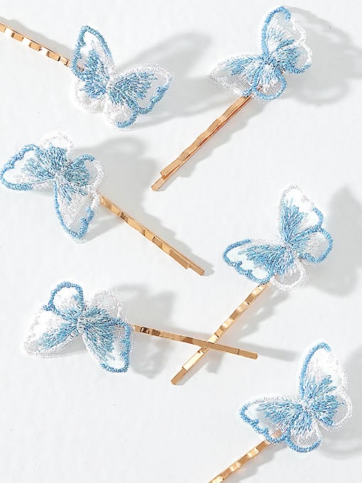 YMING Alloy Cute Hollow  Butterfly  Hair Pin