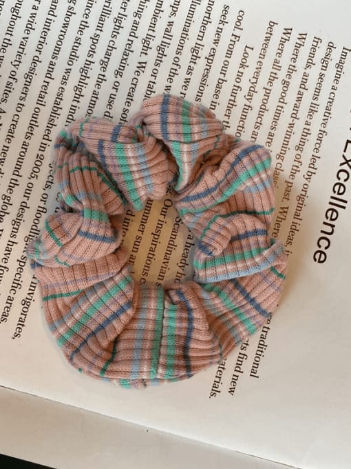 Baby pink Vintage Knit pinstripes Hair Barrette/Multi-Color Optional