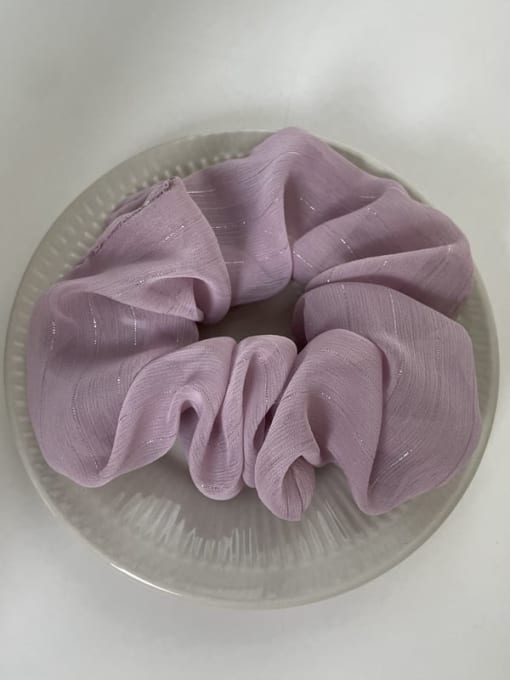 Grey purple Trend Yarn Light tulle solid color Hair Barrette/Multi-Color Optional