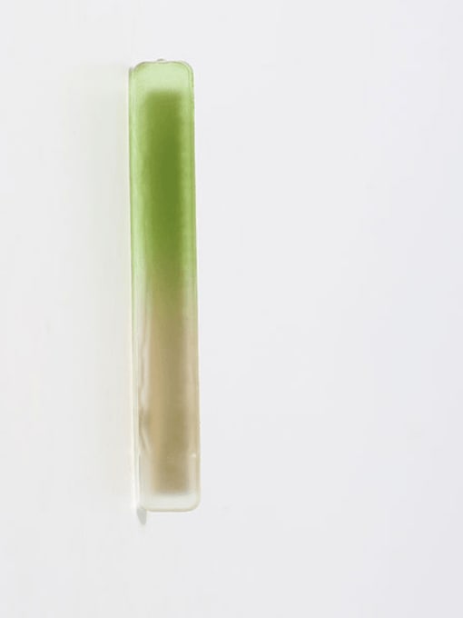 Green gradient semi transparent 8x65mm Cute Gradient translucent  Hair Barrette