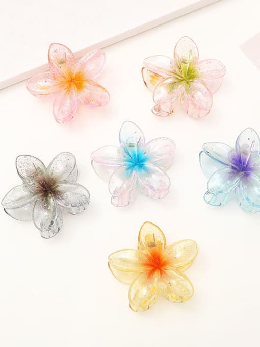 XIXI Acrylic Hair Barrette flower within 8 colors 0