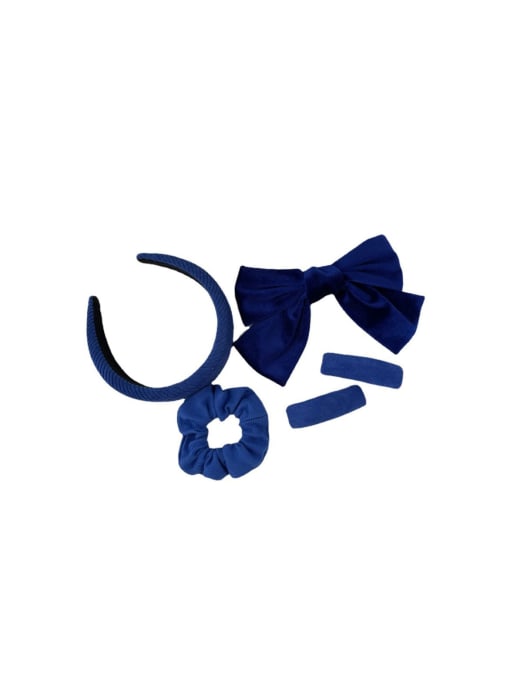 COCOS Fashion Sponge bow Hairband Hair Clip/Klein Blue 0