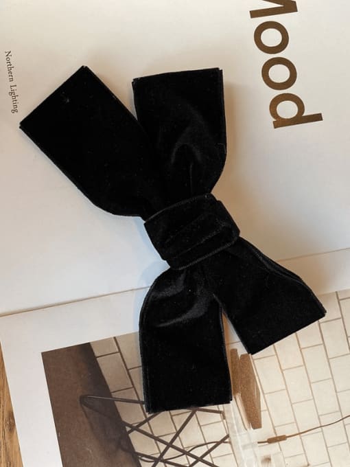 Black velvet bow hairpin Cute  velvet bow Hair Rope /Hairpin/Multi-Color Optional
