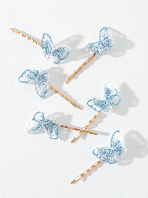 YMING Alloy Cute Hollow  Butterfly  Hair Pin 1