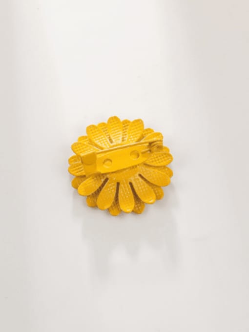 XIXI Alloy Enamel Sunflower Trend Brooch Pin 4