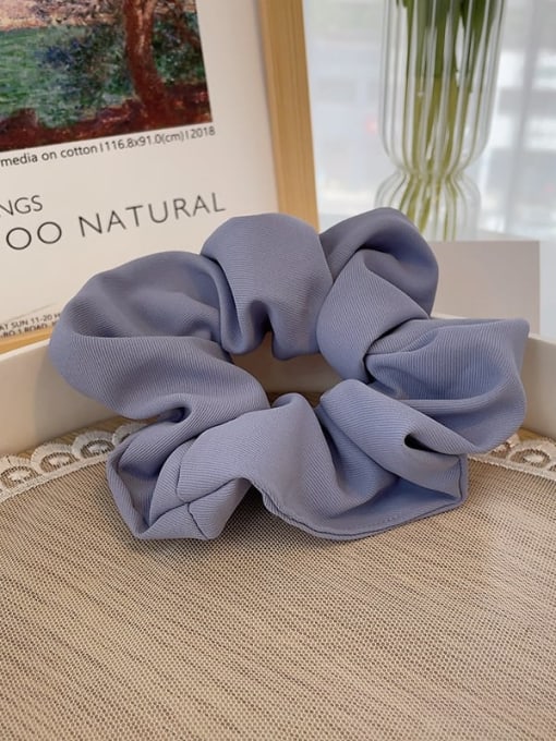 Blue purple Minimalist cotton and linen solid color Hair Barrette/Multi-Color Optional