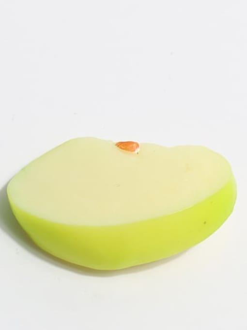 Yellow apple slices Plastic Cute Friut Alloy Hair Barrette
