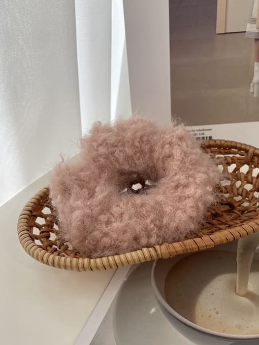 Pink Fashion lamb plush warm hair clip/multi-color optional