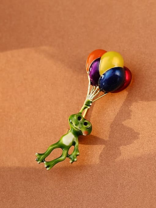 XIXI Alloy Enamel Irregular Cute  balloon Brooch 3
