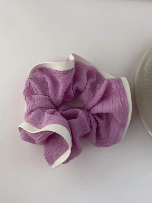purple Vintage Yarn leather lace Hair Barrette/Multi-Color Optional