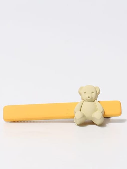 Beige bear 20x65mm Plastic Cute Bear Hair Pin/Multi-color optional