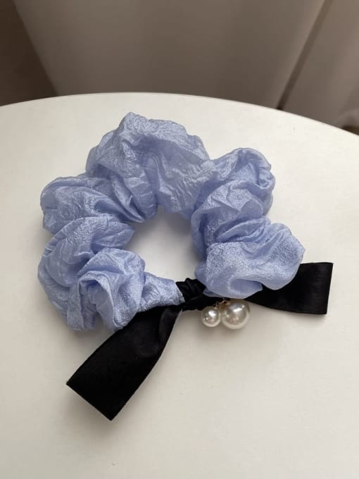 baby Fabric Vintage pearl bow Hair Barrette