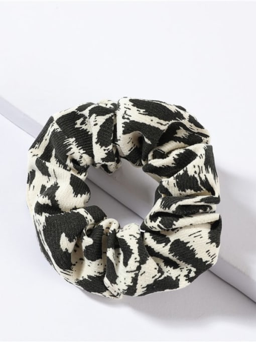 YMING Vintage corduroy Leopard camouflage contrast color go out all-match Hair Barrette/Multi-Color Optional 2