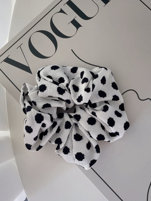 white Cute  Fabric polka dots Hair Barrette/Multi-Color Optional