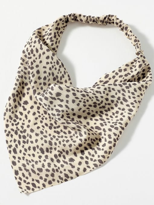 R242BR Vintage Fabric Animal print all-match retro leopard print headscarf Hair Barrette/Multi-Color Optional