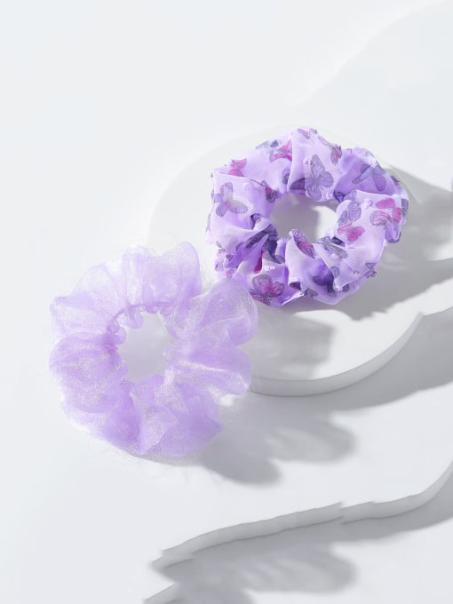 YMING Trend Yarn Butterfly pattern purple new super fairy temperament Hair Barrette/Multi-Color Optional