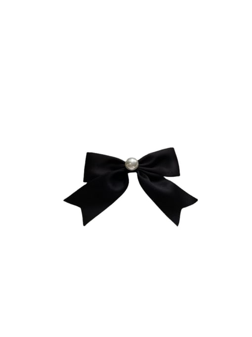 COCOS Satin Vintage small fragrance pearl bow Hair Barrette 0