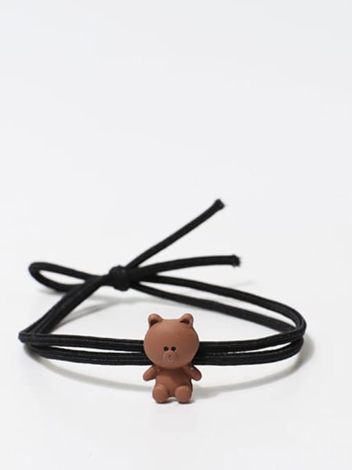 Brown Bear Elastic rope Cute Bear Hair Rope