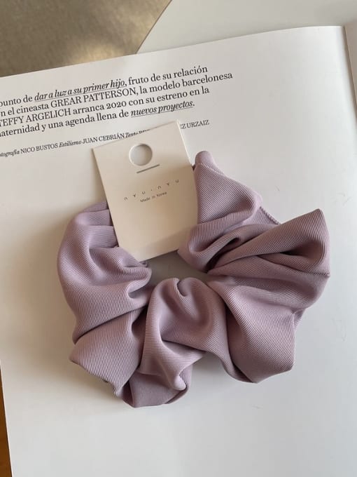 Taro purple Minimalist cotton and linen solid color Hair Barrette/Multi-Color Optional