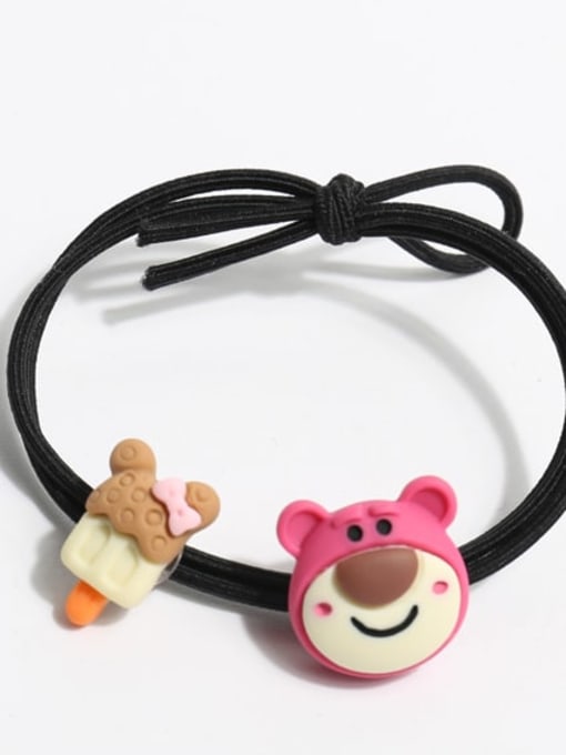 Smiling Bear Elastic rope Cute Bear Hair Rope