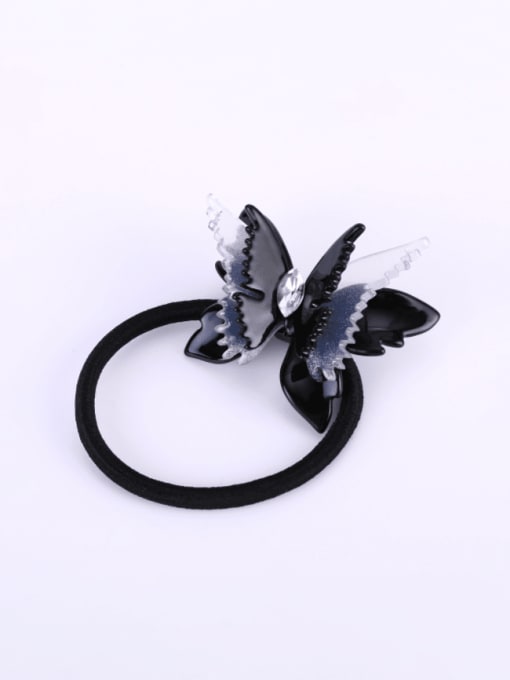 black Cellulose Acetate Trend Butterfly Hair Barrette