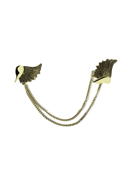 XIXI Alloy Angel Wings Vintage Tassel Brooch 0