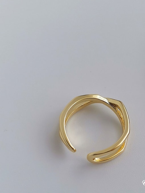 HYACINTH Copper Alloy Geometric Minimalist Fashion Ring 3