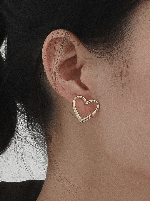 HYACINTH Copper Alloy Heart Trend Korean Fashion Earring 1