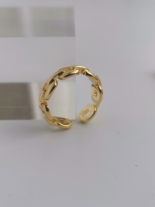HYACINTH Copper Alloy Geometric Dainty Fashion Ring 2