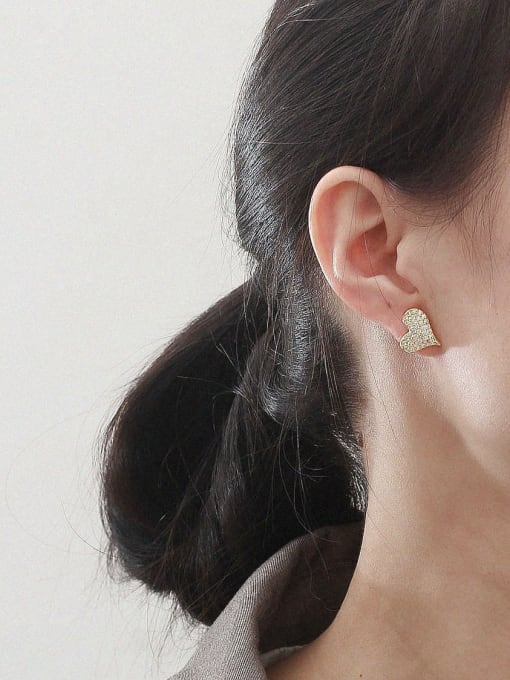 HYACINTH Copper Alloy Heart Dainty Trend Korean Fashion Earring 1