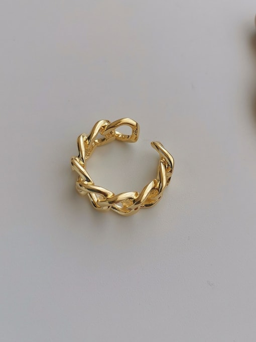 14k Gold Plating Copper Alloy Geometric Dainty Fashion Ring