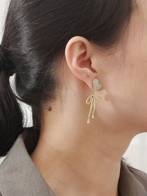 HYACINTH Copper Alloy Heart Dainty Trend Korean Fashion Earring 2