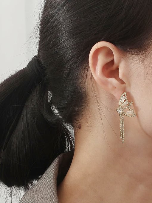 HYACINTH Copper Alloy Tassel Dainty Trend Korean Fashion Earring 1