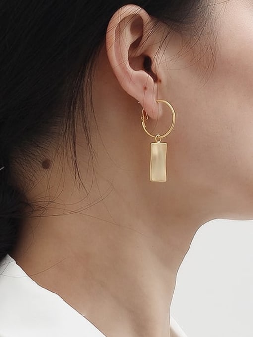 HYACINTH Copper Alloy Gold Geometric Trend Trend Korean Fashion Earring 2