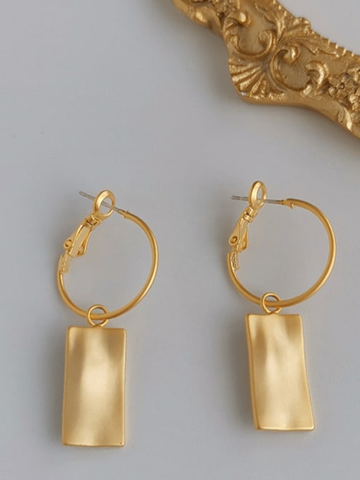 HYACINTH Copper Alloy Gold Geometric Trend Trend Korean Fashion Earring 0