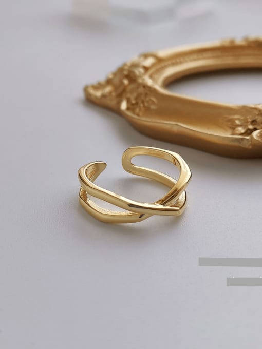 HYACINTH Copper Alloy Geometric Minimalist Fashion Ring 0