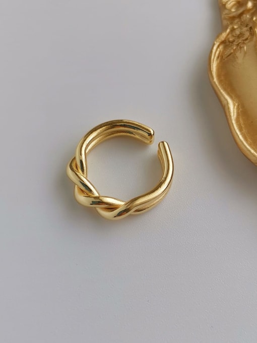 14k Gold Plating Copper Alloy Geometric Dainty Fashion Ring